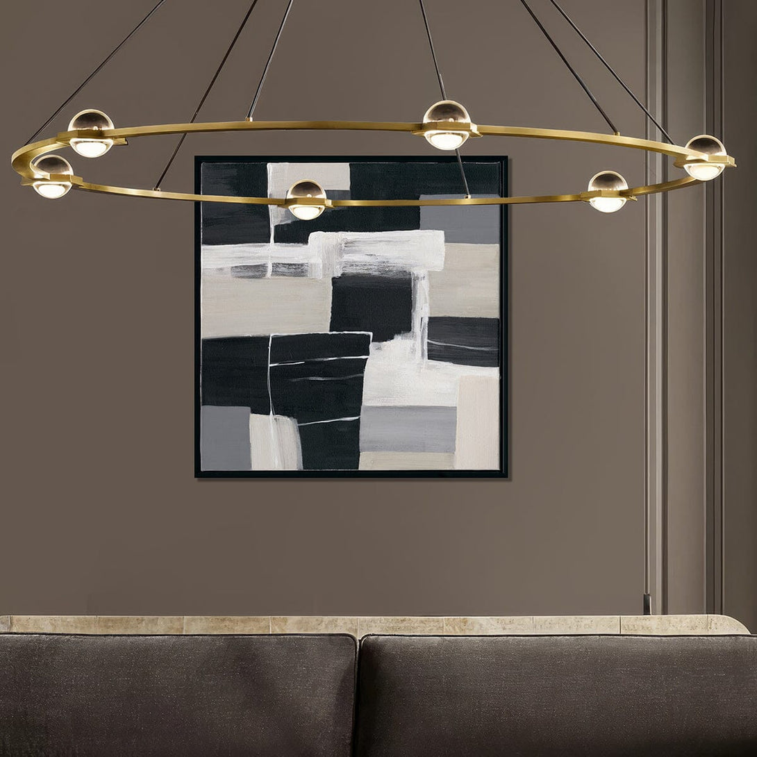Urban Cross - Black and White Abstract Painting #M4701 Painting artwepaint 