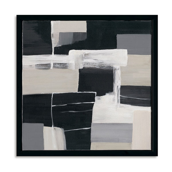 Urban Cross - Black and White Abstract Painting #M4701 Painting artwepaint 