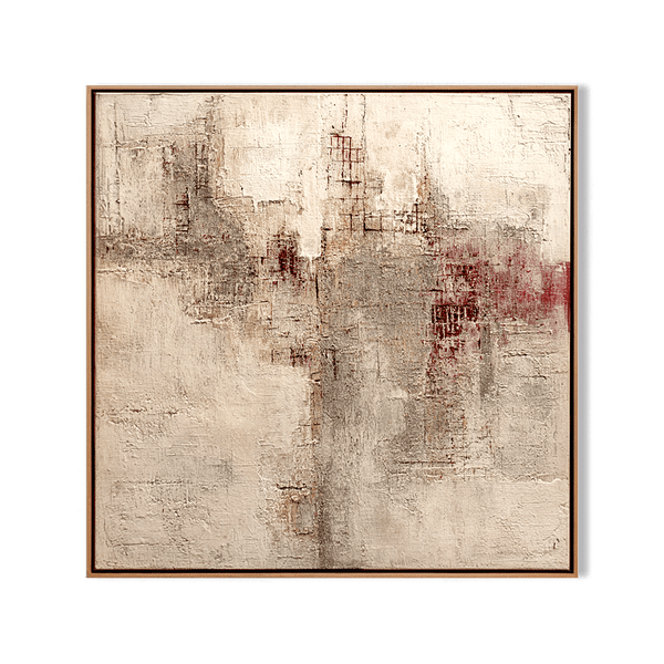 Urban Echo – Textured Beige Abstract Painting #20 Painting artwepaint 