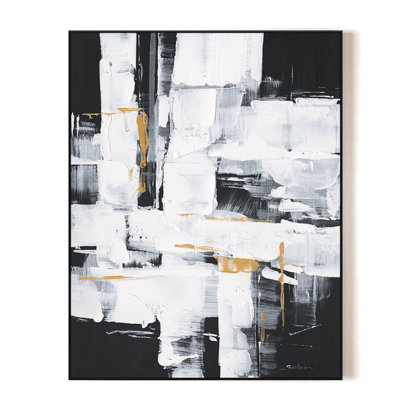Urban Edge-Black White Abstract Painting #P5939 Painting artwepaint 