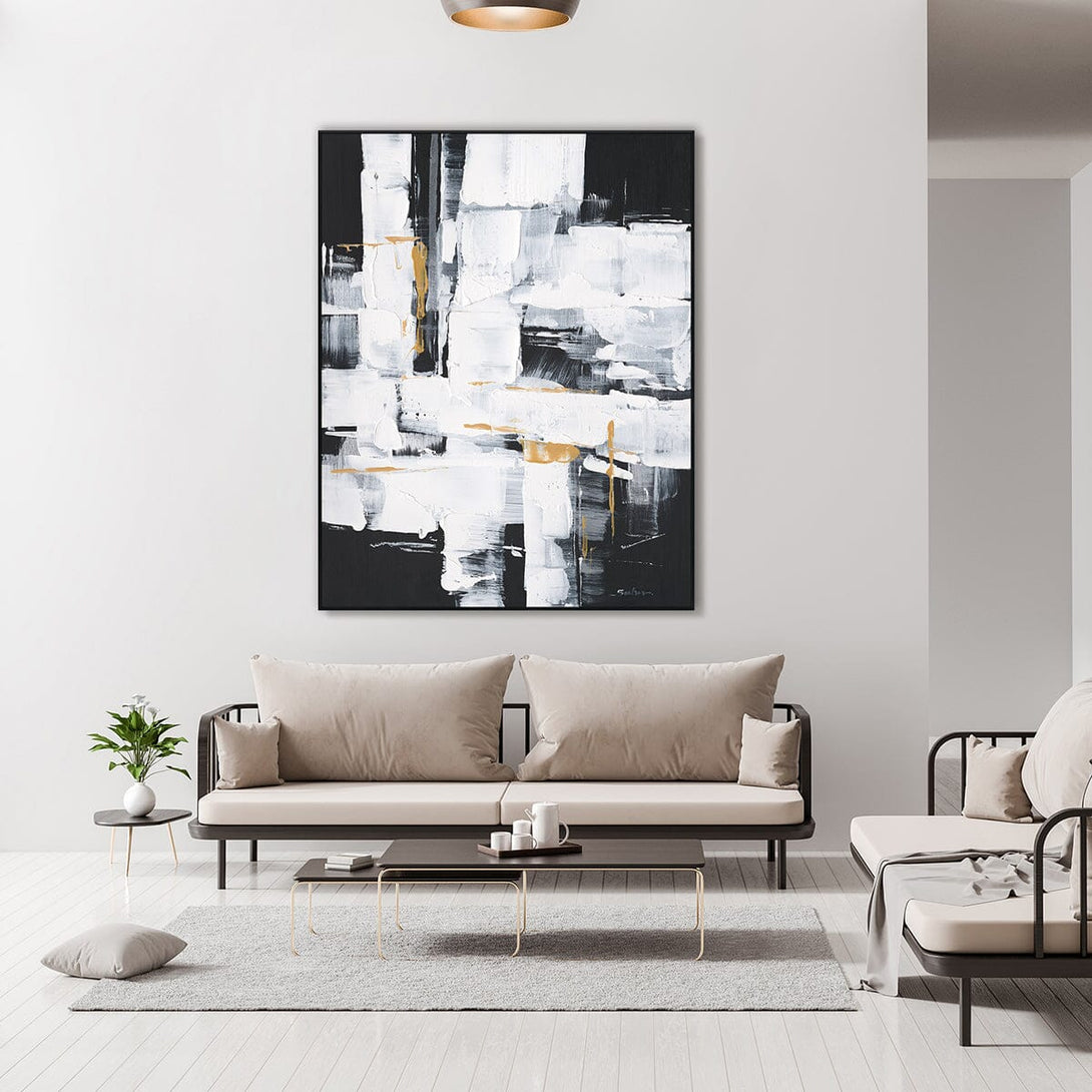 Urban Edge-Black White Abstract Painting #P5939 Painting artwepaint 