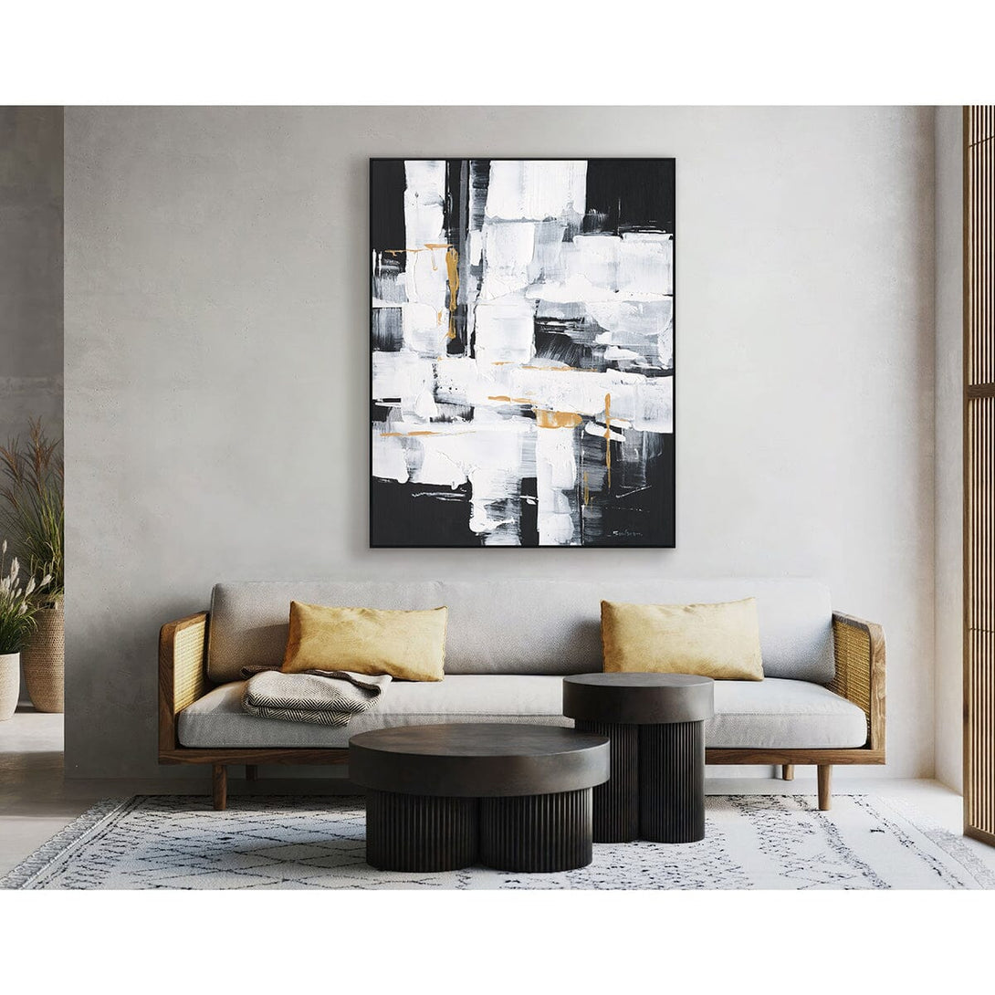 Urban Edge-Black White Abstract Painting #P5939 Painting artwepaint 
