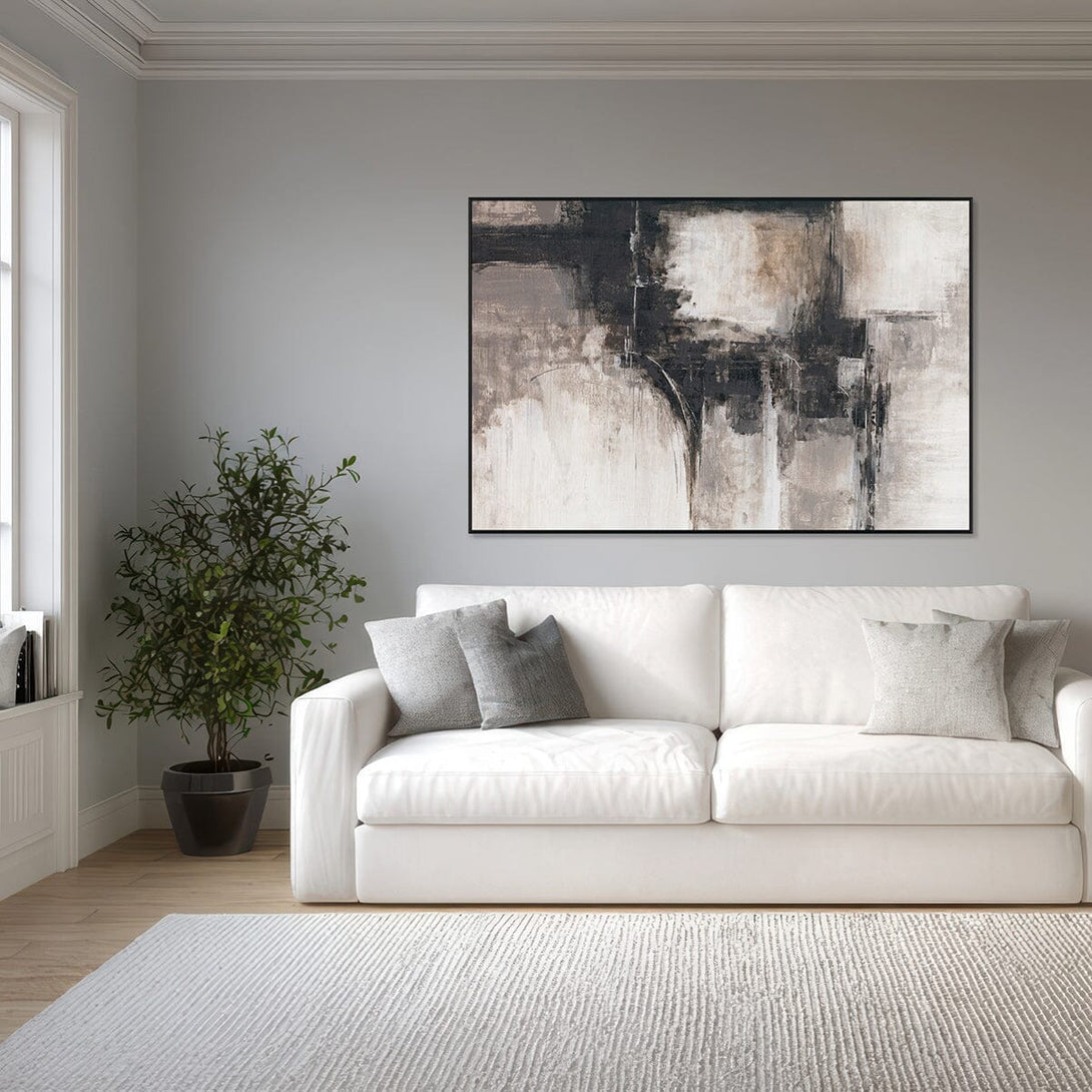 Urban Fade - Black & Grey Abstract Painting#M0700 Painting artwepaint 