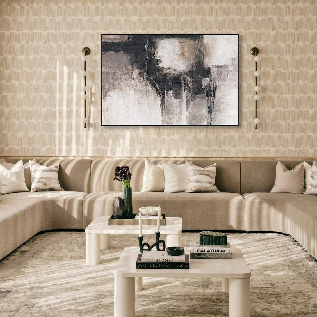 Urban Fade - Black & Grey Abstract Painting#M0700 Painting artwepaint 