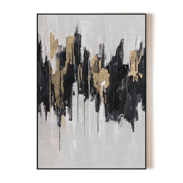 Urban Gold - Black and Gold Abstract Painting #M5552 Painting artwepaint 