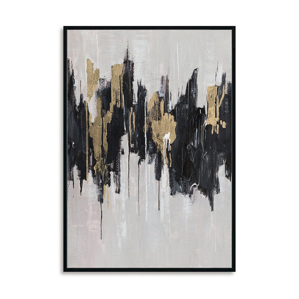 Urban Gold - Black and Gold Abstract Painting #M5552 Painting artwepaint 