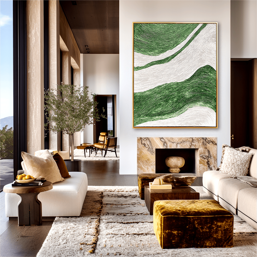 Verdant Flow Abstract Painting #93001 Painting artwepaint 