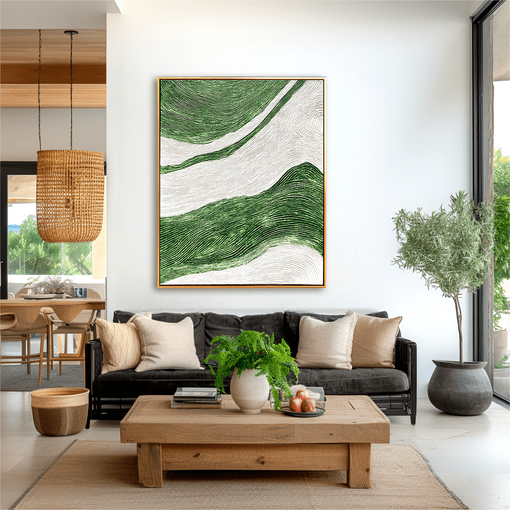Verdant Flow Abstract Painting #93001 Painting artwepaint 