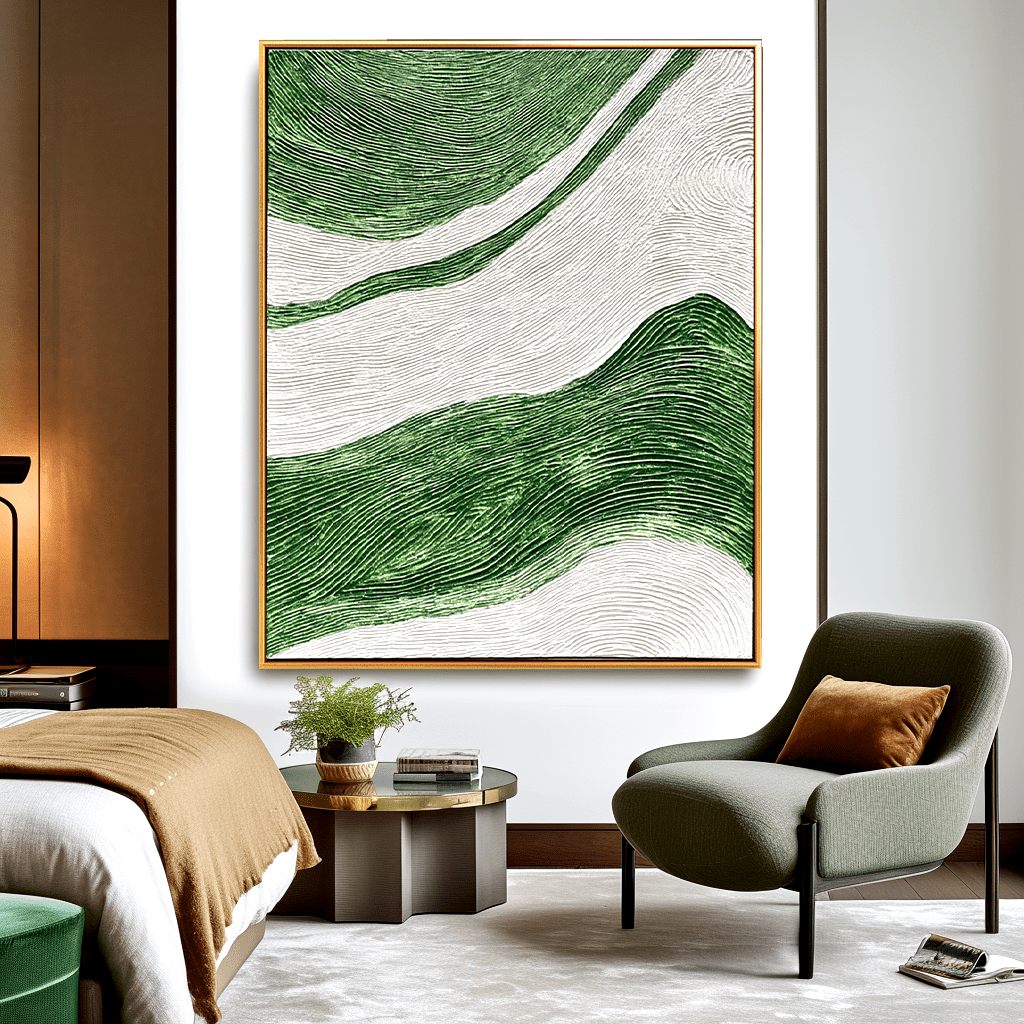Verdant Flow Abstract Painting #93001 Painting artwepaint 