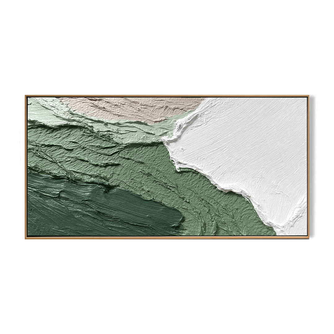 Verdant Layers – Green Abstract Textured Painting #46 Painting artwepaint 