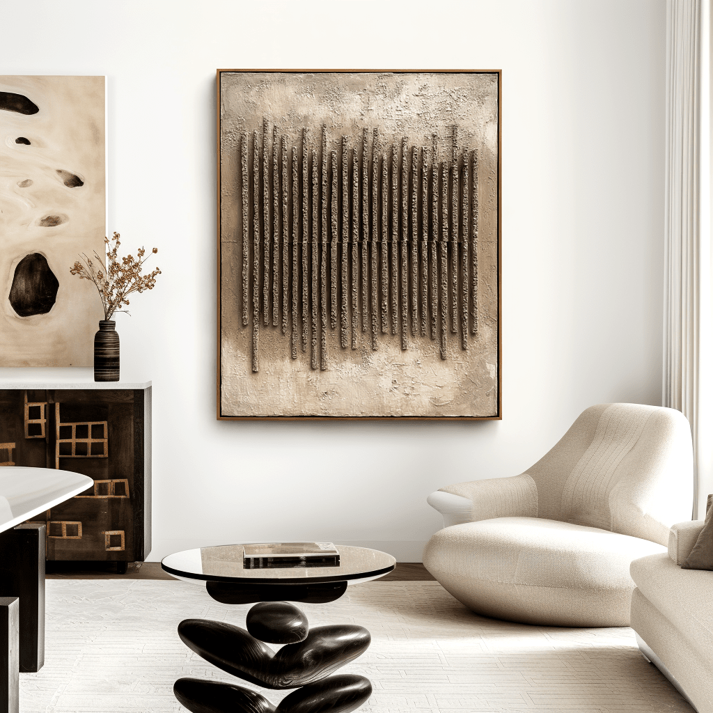 Vertical Chorus – Sculptural Relief Painting #awp92 Painting artwepaint 