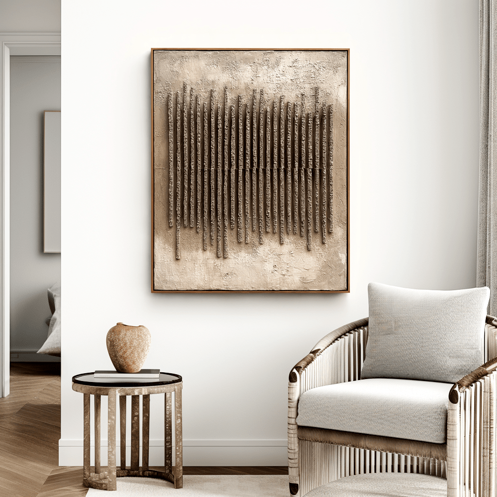 Vertical Chorus – Sculptural Relief Painting #awp92 Painting artwepaint 