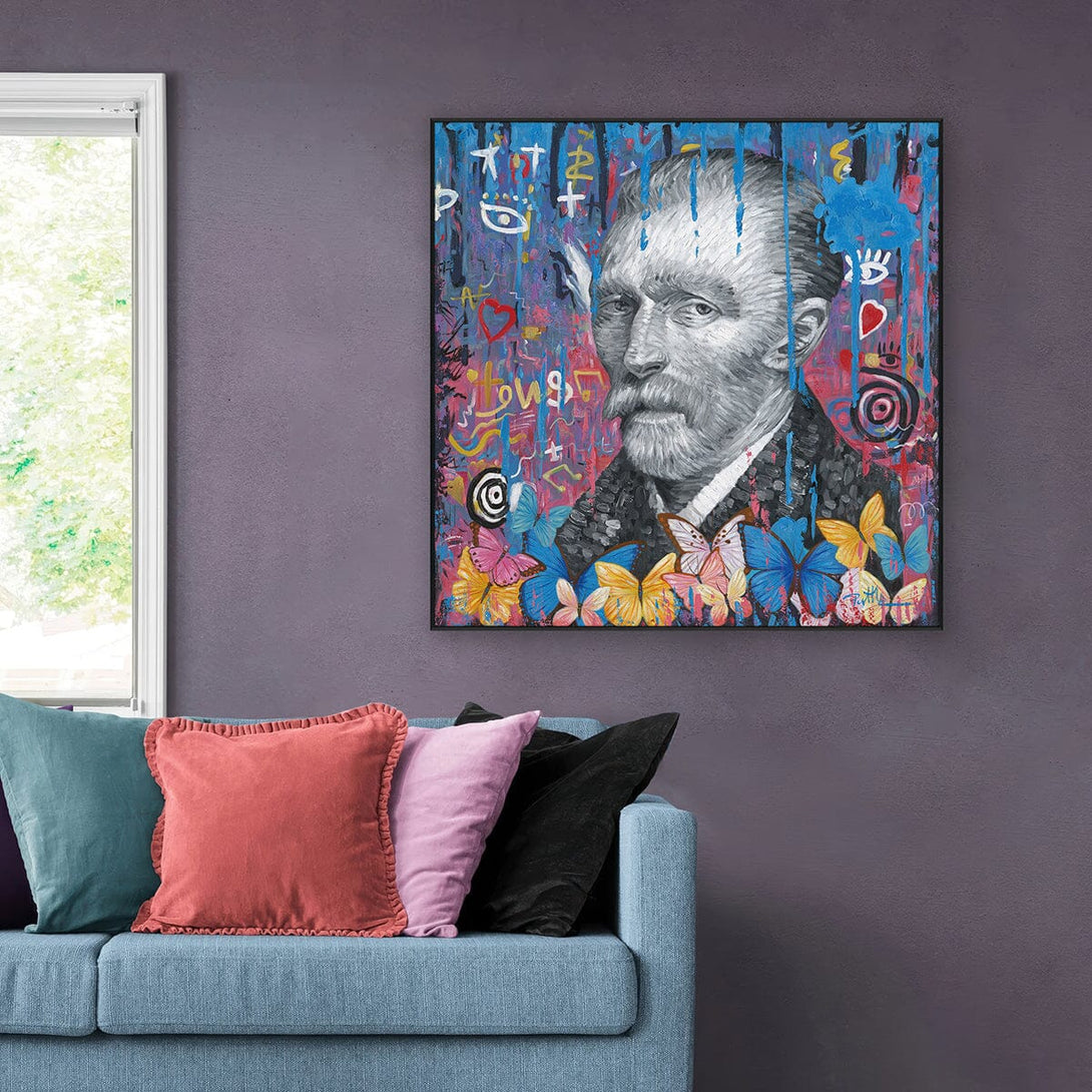 Visionary Genius – Van Gogh Pop Art Portrait #J0218 Painting artwepaint 