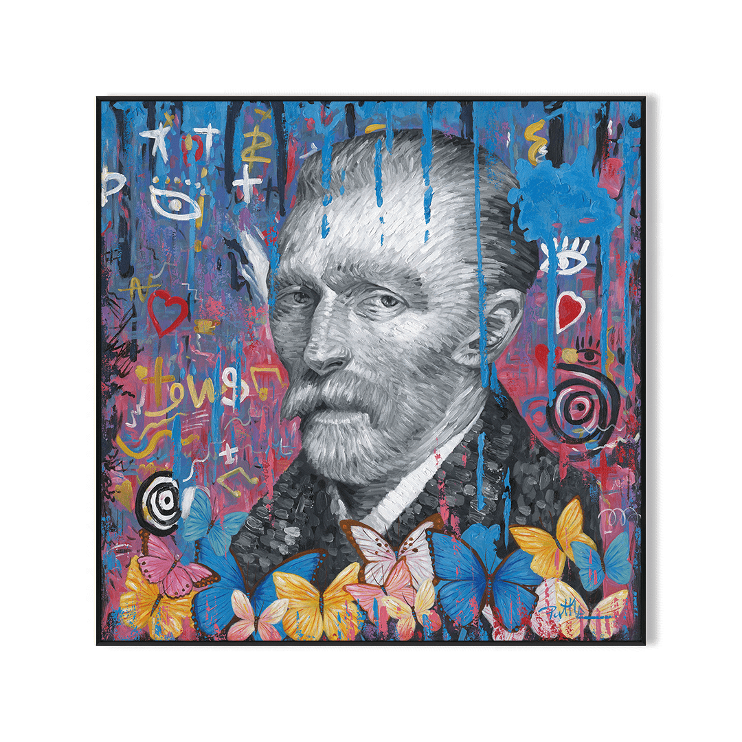 Visionary Genius – Van Gogh Pop Art Portrait #J0218 Painting artwepaint 