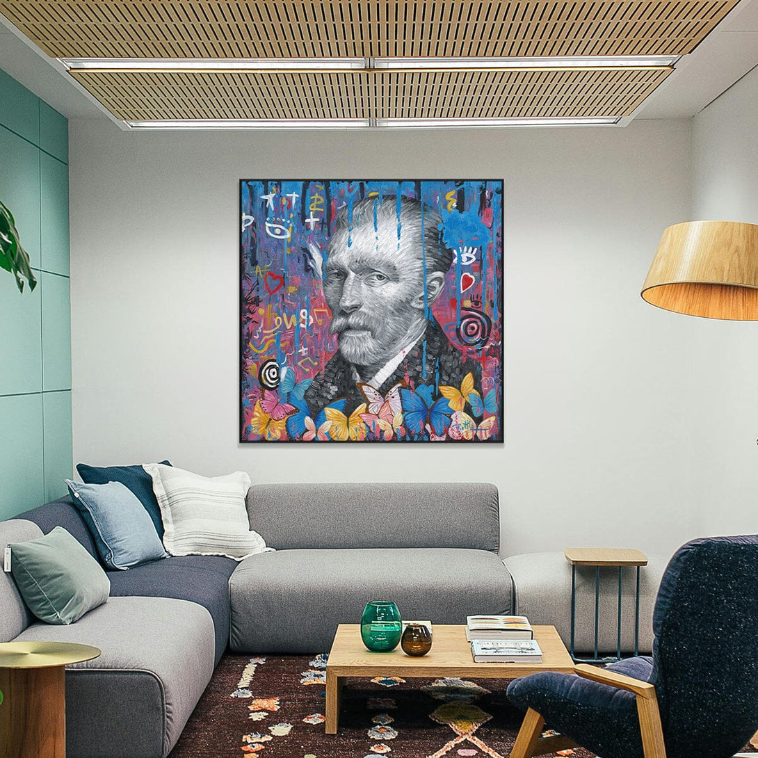 Visionary Genius – Van Gogh Pop Art Portrait #J0218 Painting artwepaint 