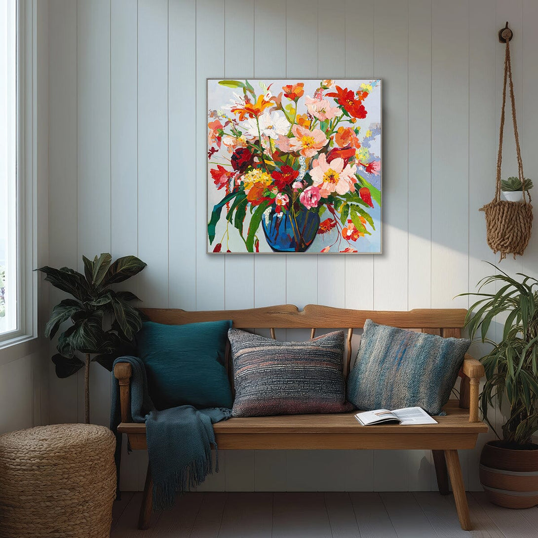 Vivid Bloom - Lively Floral Painting#P4012 Painting artwepaint 
