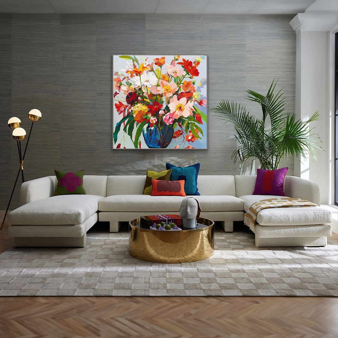 Vivid Bloom - Lively Floral Painting#P4012 Painting artwepaint 