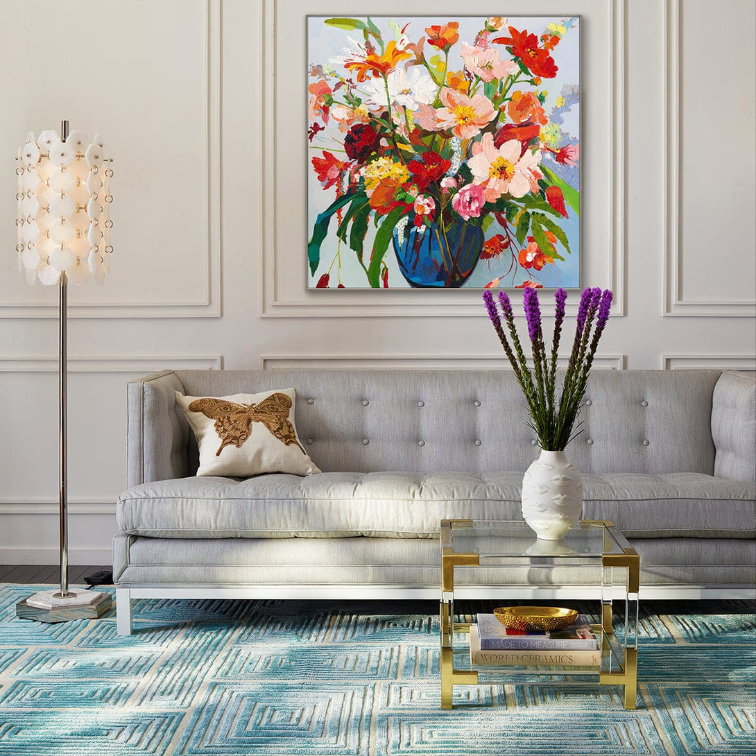 Vivid Bloom - Lively Floral Painting#P4012 Painting artwepaint 