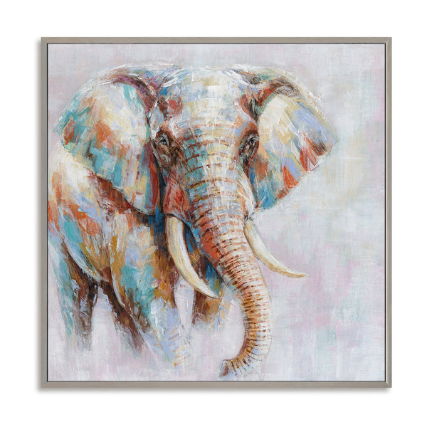 Vivid Elephant - Multicolor Powerful Animal Painting #M0623 Painting artwepaint 