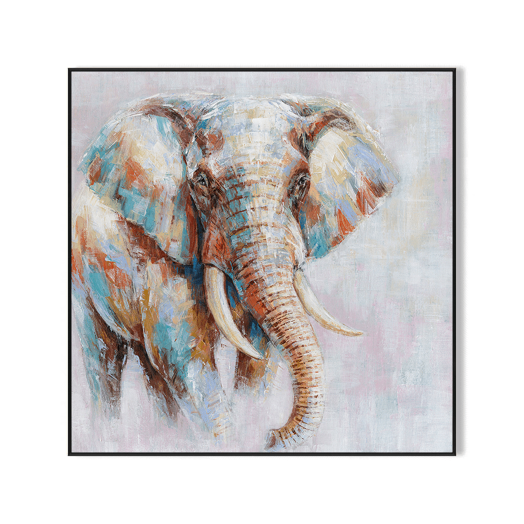Vivid Elephant - Multicolor Powerful Animal Painting #M0623 Painting artwepaint 
