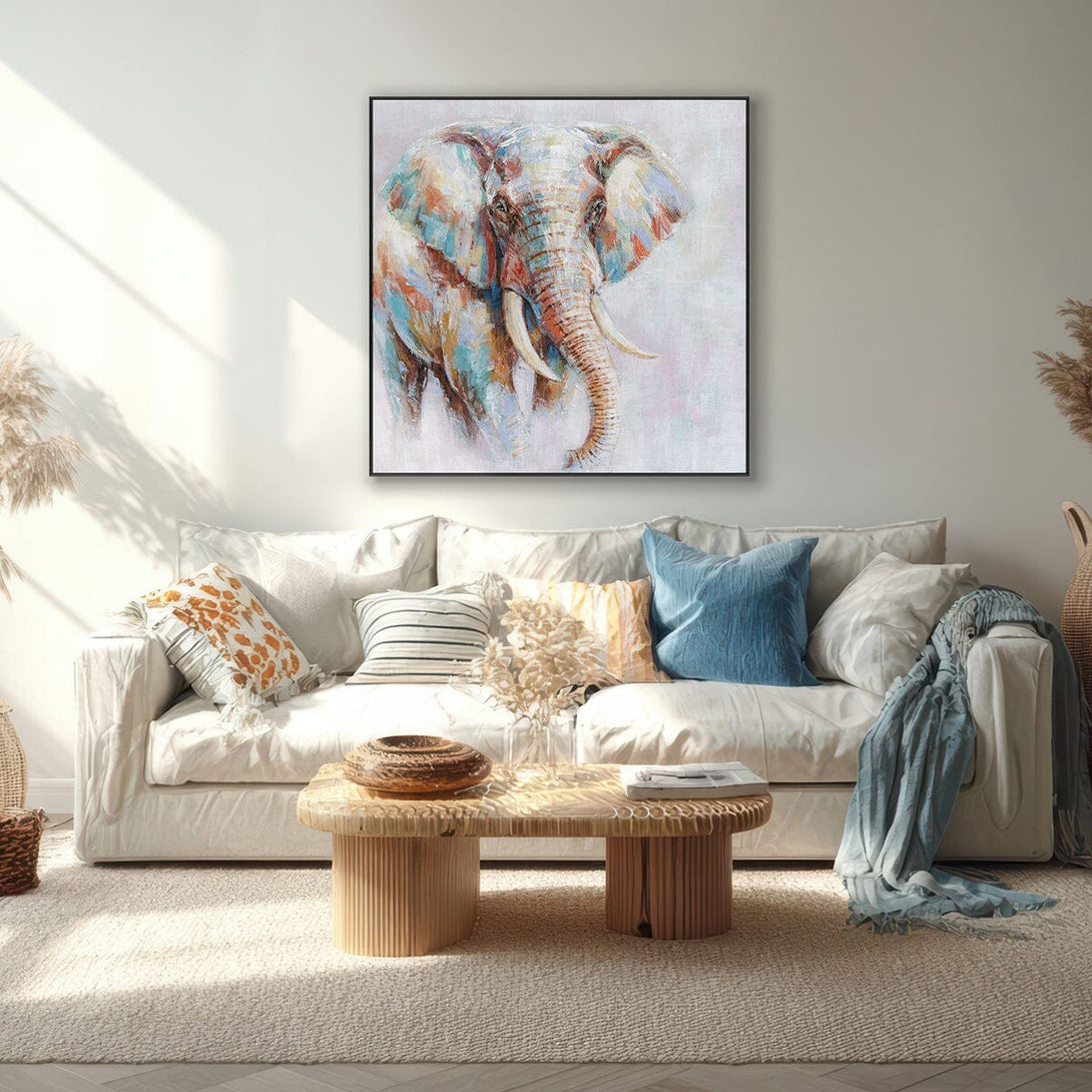 Vivid Elephant - Multicolor Powerful Animal Painting #M0623 Painting artwepaint 