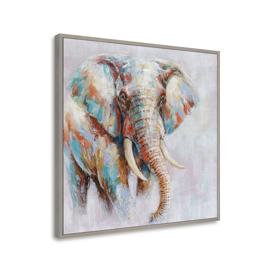 Vivid Elephant - Multicolor Powerful Animal Painting #M0623 Painting artwepaint 