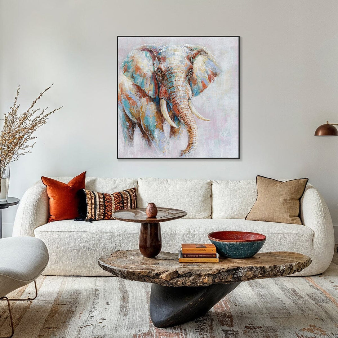 Vivid Elephant - Multicolor Powerful Animal Painting #M0623 Painting artwepaint 