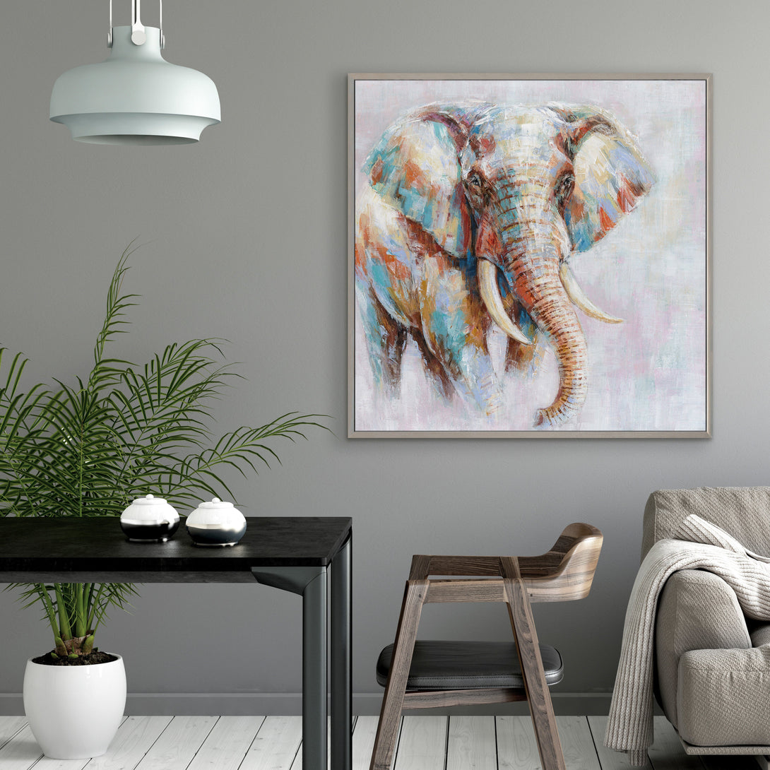 Vivid Elephant - Multicolor Powerful Animal Painting #M0623 Painting artwepaint 