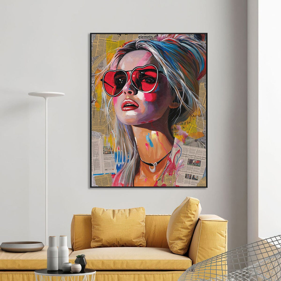 Vivid Glam - Modern Portrait#P4017 Painting artwepaint 