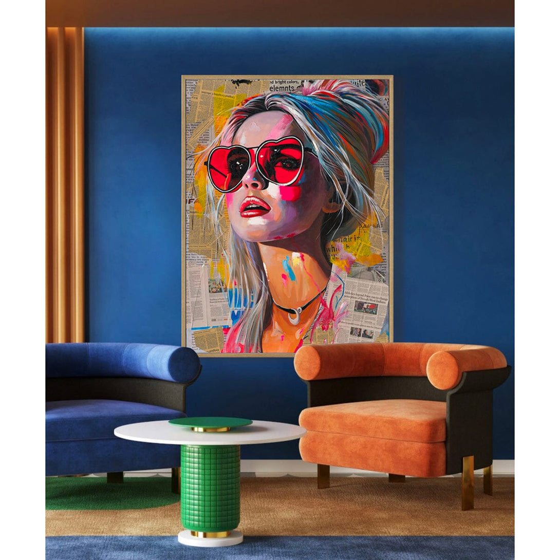 Vivid Glam - Modern Portrait#P4017 Painting artwepaint 