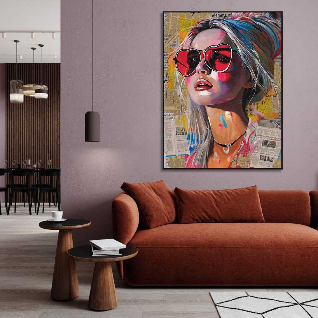 Vivid Glam - Modern Portrait#P4017 Painting artwepaint 