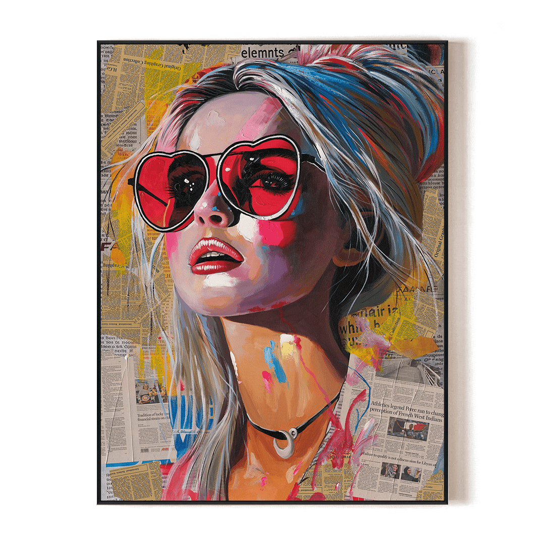 Vivid Glam - Modern Portrait#P4017 Painting artwepaint 