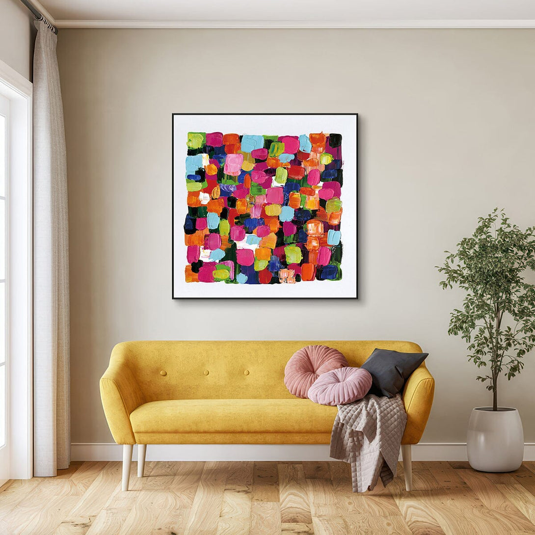 Vivid Mosaic-Color Abstract Painting #H0922HHH-001 Painting artwepaint 