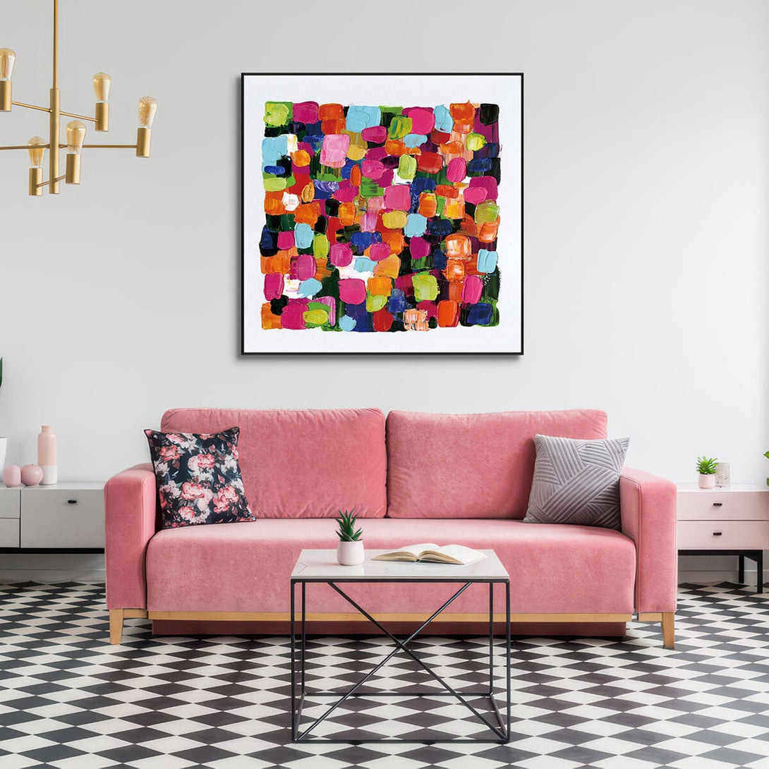 Vivid Mosaic-Color Abstract Painting #H0922HHH-001 Painting artwepaint 