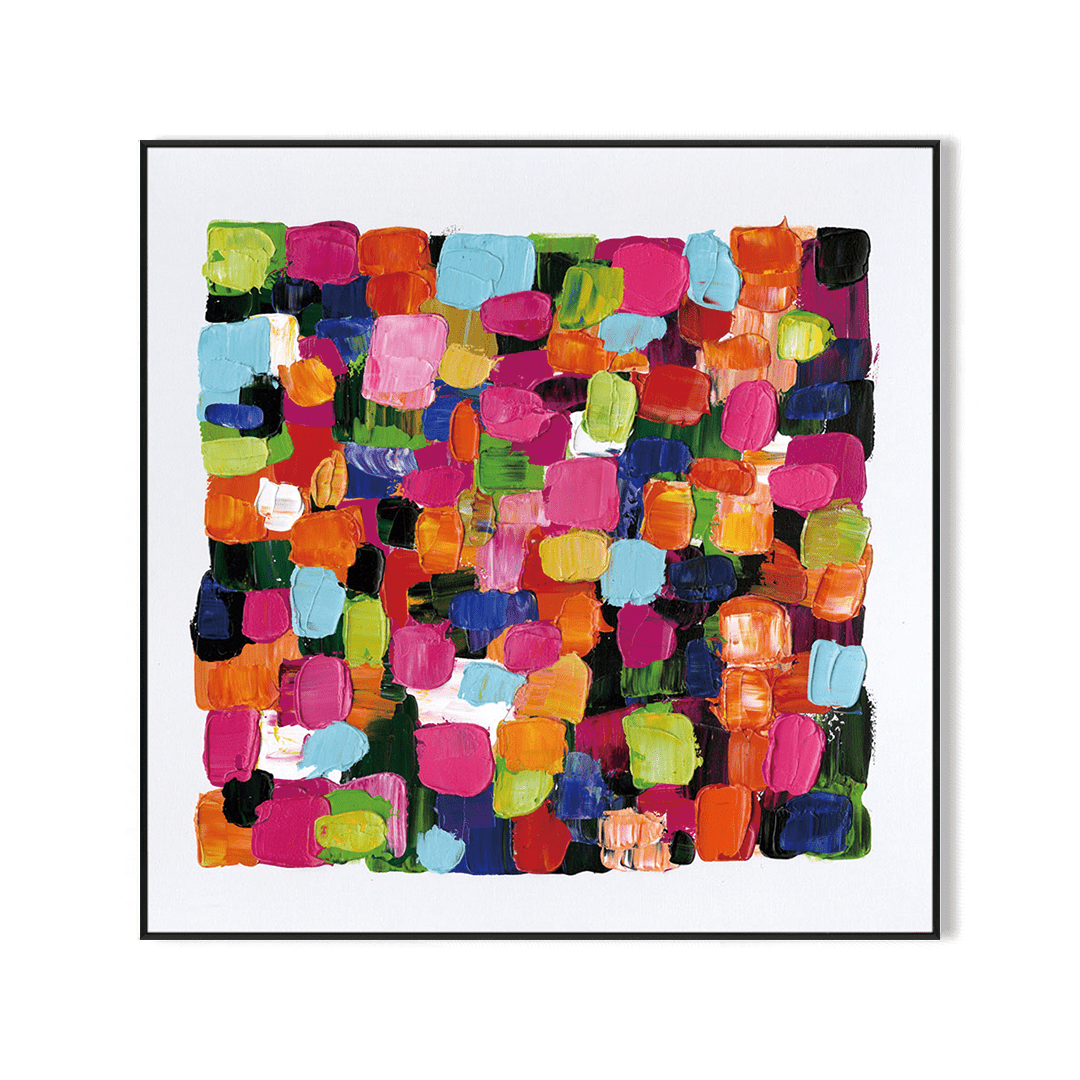 Vivid Mosaic-Color Abstract Painting #H0922HHH-001 Painting artwepaint 