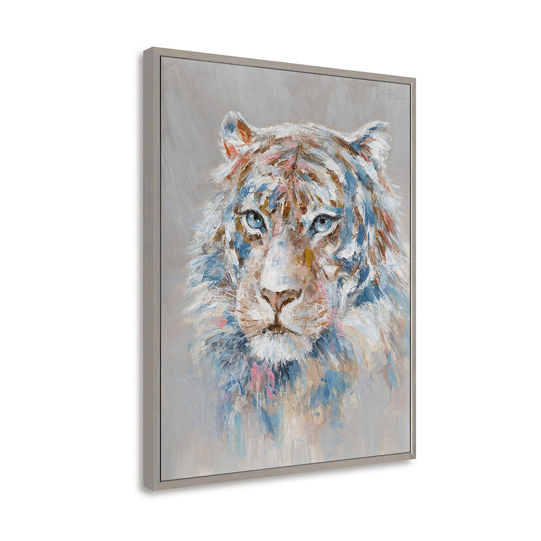Vivid White Tiger - Multicolor Abstract Wildlife Painting #M0615 Painting artwepaint 
