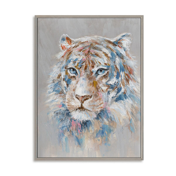 Vivid White Tiger - Multicolor Abstract Wildlife Painting #M0615 Painting artwepaint 