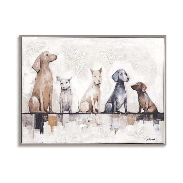 Warm Companionship - Five Dogs Oil Painting#M6712 Painting artwepaint 