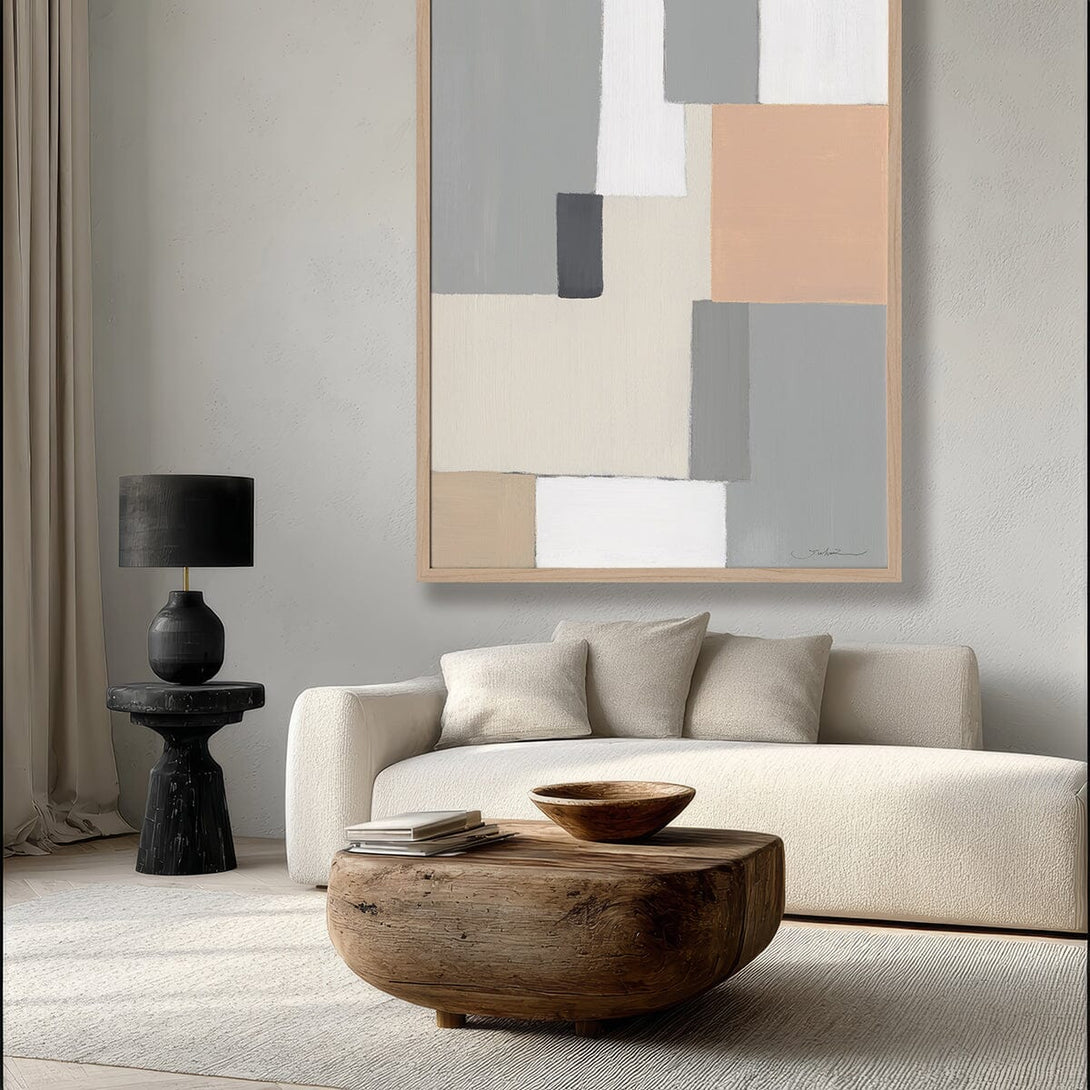Warm Geometry - Modern Abstract Painting#M6987 Painting artwepaint 