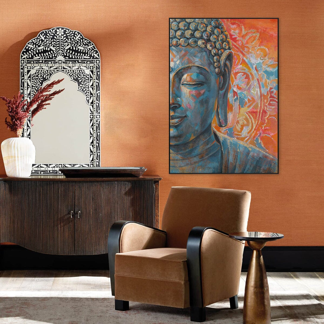 Warm Glow - Colorful Buddha Painting#L0680 Painting artwepaint 