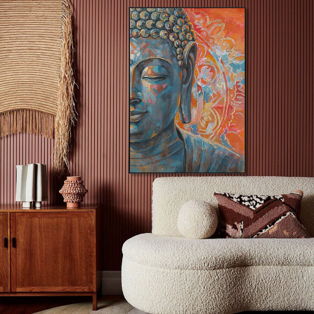 Warm Glow - Colorful Buddha Painting#L0680 Painting artwepaint 