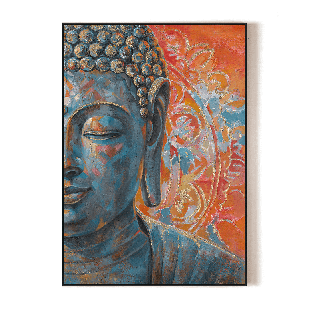 Warm Glow - Colorful Buddha Painting#L0680 Painting artwepaint 