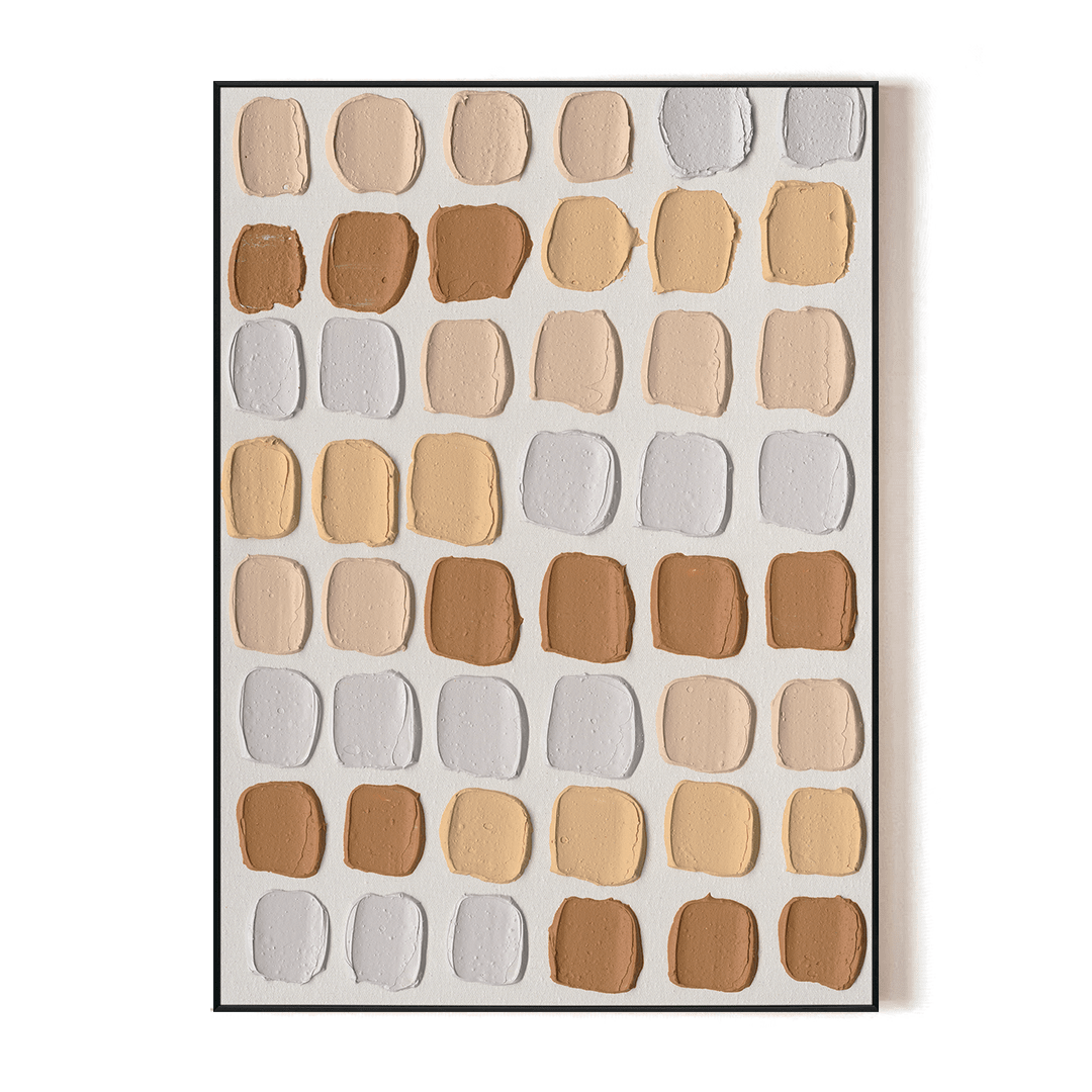 Warm Impressions - Beige Tone Abstract Texture#M2565 Painting artwepaint 