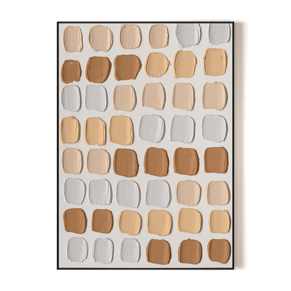 Warm Impressions - Beige Tone Abstract Texture#M2565 Painting artwepaint 