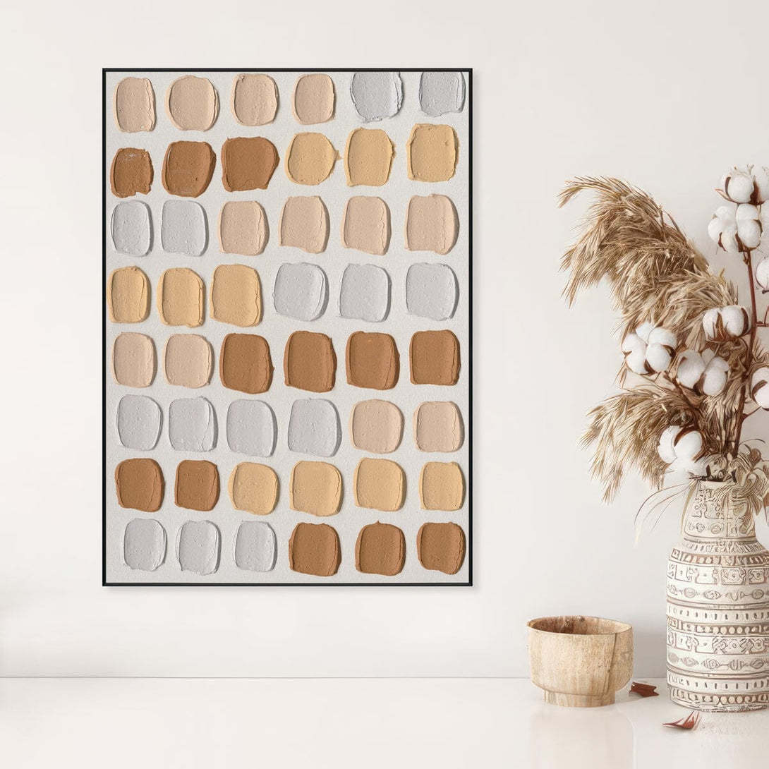 Warm Impressions - Beige Tone Abstract Texture#M2565 Painting artwepaint 