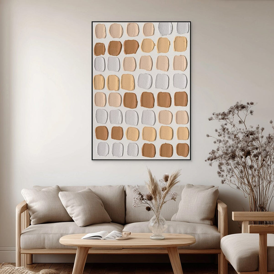 Warm Impressions - Beige Tone Abstract Texture#M2565 Painting artwepaint 