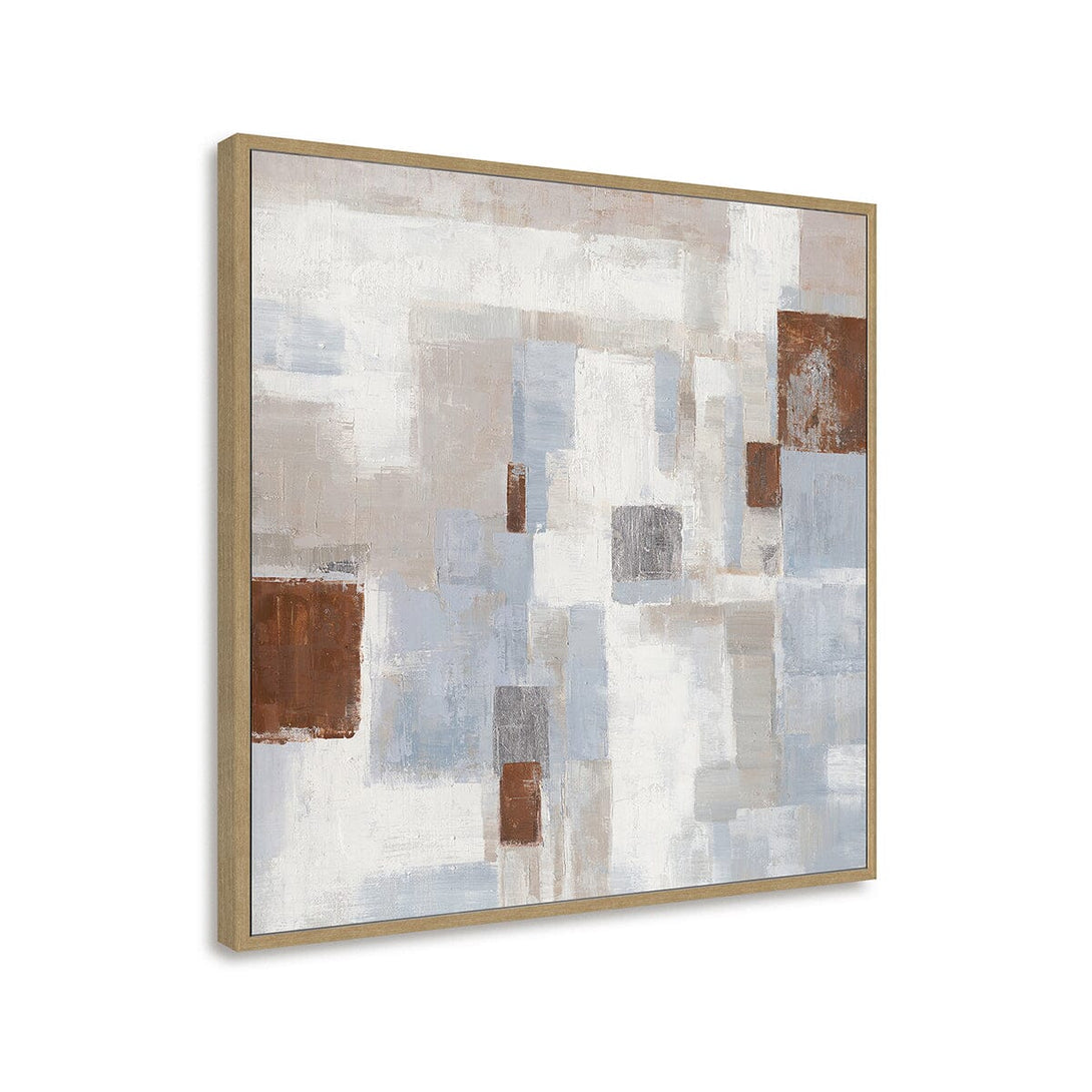 Warm Squares - Modern Geometric Abstract Painting#M0692 Painting artwepaint 