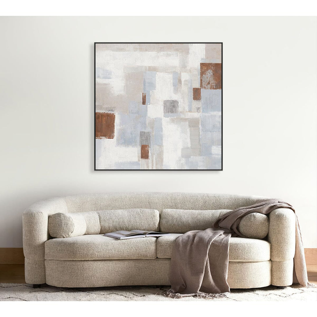 Warm Squares - Modern Geometric Abstract Painting#M0692 Painting artwepaint 