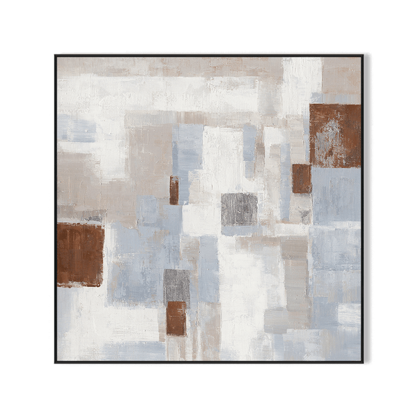 Warm Squares - Modern Geometric Abstract Painting#M0692 Painting artwepaint 