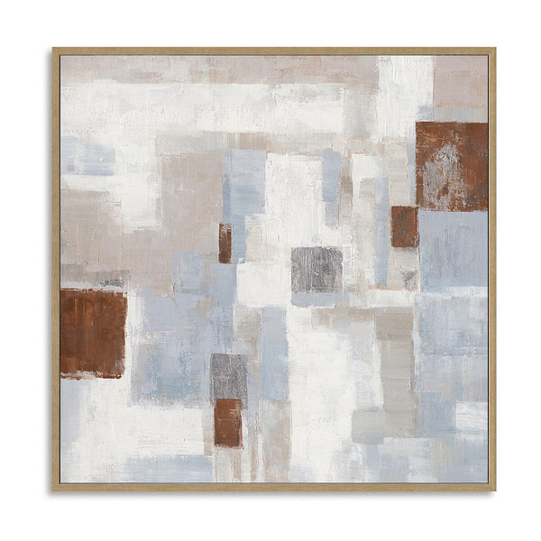 Warm Squares - Modern Geometric Abstract Painting#M0692 Painting artwepaint 